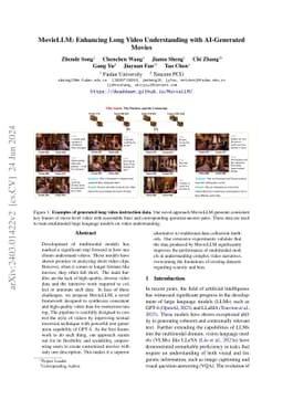 MovieLLM: Enhancing Long Video Understanding with AI-Generated Movies