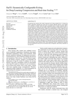 DyCE: Dynamically Configurable Exiting for Deep Learning Compression and Real-time Scaling