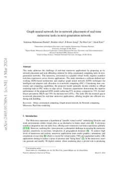 Graph neural network for in-network placement of real-time metaverse
  tasks in next-generation network
