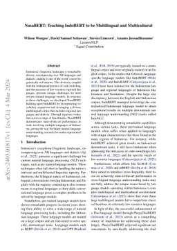 NusaBERT: Teaching IndoBERT to be Multilingual and Multicultural