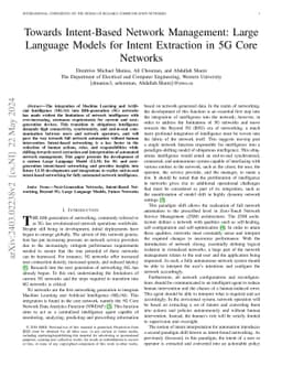 Towards Intent-Based Network Management: Large Language Models for
  Intent Extraction in 5G Core Networks