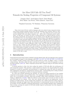 Are More LLM Calls All You Need? Towards Scaling Laws of Compound
  Inference Systems