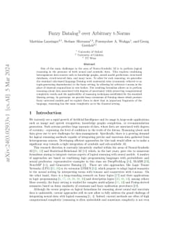 Fuzzy Datalog$^\exists$ over Arbitrary t-Norms
