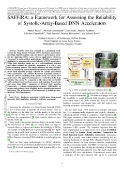 SAFFIRA: a Framework for Assessing the Reliability of
  Systolic-Array-Based DNN Accelerators