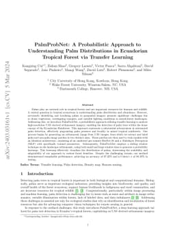 PalmProbNet: A Probabilistic Approach to Understanding Palm
  Distributions in Ecuadorian Tropical Forest via Transfer Learning