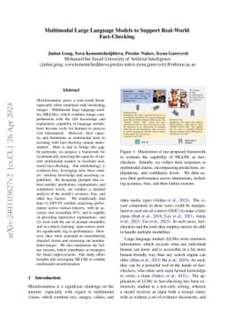 Multimodal Large Language Models to Support Real-World Fact-Checking