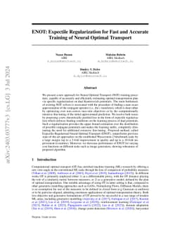 ENOT: Expectile Regularization for Fast and Accurate Training of Neural
  Optimal Transport