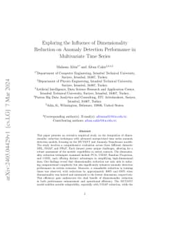 Exploring the Influence of Dimensionality Reduction on Anomaly Detection
  Performance in Multivariate Time Series