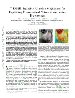 T-TAME: Trainable Attention Mechanism for Explaining Convolutional
  Networks and Vision Transformers