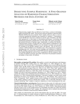 Dissecting Sample Hardness: A Fine-Grained Analysis of Hardness
  Characterization Methods for Data-Centric AI