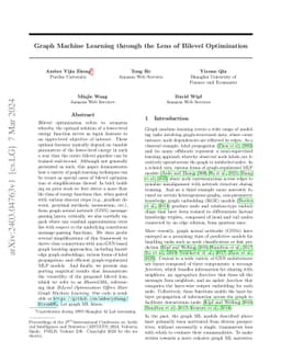 BloomGML: Graph Machine Learning through the Lens of Bilevel
  Optimization