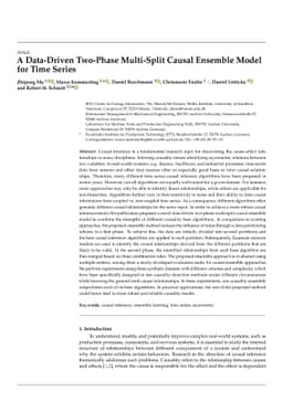 A Data-Driven Two-Phase Multi-Split Causal Ensemble Model for Time
  Series