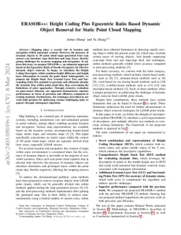 ERASOR++: Height Coding Plus Egocentric Ratio Based Dynamic Object
  Removal for Static Point Cloud Mapping