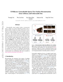 UFORecon: Generalizable Sparse-View Surface Reconstruction from
  Arbitrary and UnFavOrable Sets