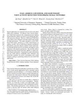 sVAD: A Robust, Low-Power, and Light-Weight Voice Activity Detection
  with Spiking Neural Networks