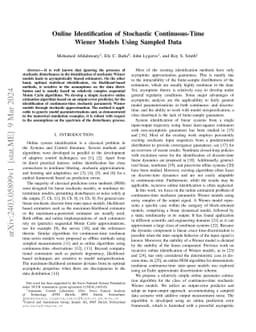 Online Identification of Stochastic Continuous-Time Wiener Models Using
  Sampled Data