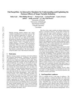 FairTargetSim: An Interactive Simulator for Understanding and Explaining
  the Fairness Effects of Target Variable Definition