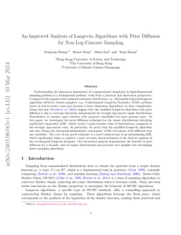 An Improved Analysis of Langevin Algorithms with Prior Diffusion for
  Non-Log-Concave Sampling