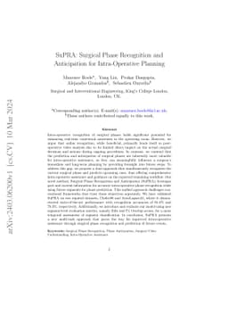 SuPRA: Surgical Phase Recognition and Anticipation for Intra-Operative
  Planning