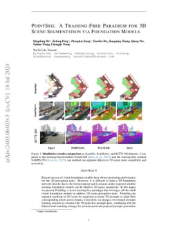 PointSeg: A Training-Free Paradigm for 3D Scene Segmentation via
  Foundation Models
