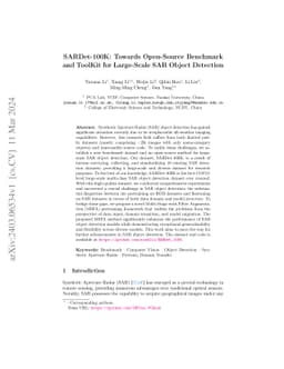 SARDet-100K: Towards Open-Source Benchmark and ToolKit for Large-Scale
  SAR Object Detection