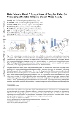 Data Cubes in Hand: A Design Space of Tangible Cubes for Visualizing 3D
  Spatio-Temporal Data in Mixed Reality