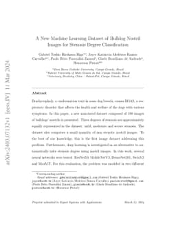 A New Machine Learning Dataset of Bulldog Nostril Images for Stenosis
  Degree Classification