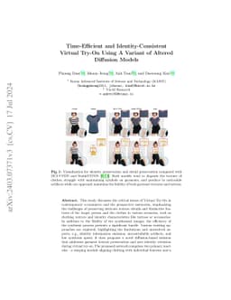 Time-Efficient and Identity-Consistent Virtual Try-On Using A Variant of
  Altered Diffusion Models