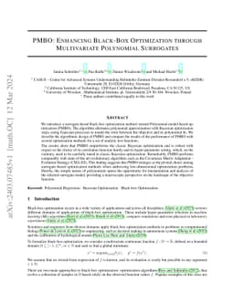 PMBO: Enhancing Black-Box Optimization through Multivariate Polynomial
  Surrogates