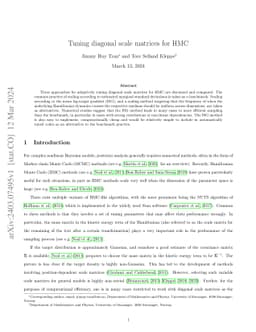Tuning diagonal scale matrices for HMC