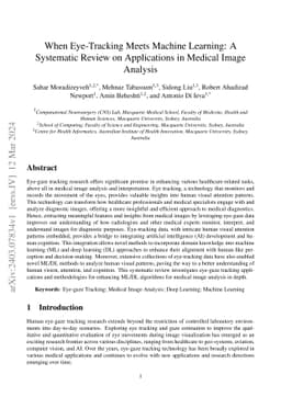 When Eye-Tracking Meets Machine Learning: A Systematic Review on
  Applications in Medical Image Analysis