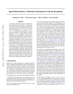 Speech Robust Bench: A Robustness Benchmark For Speech Recognition