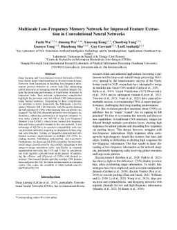 Multiscale Low-Frequency Memory Network for Improved Feature Extraction
  in Convolutional Neural Networks