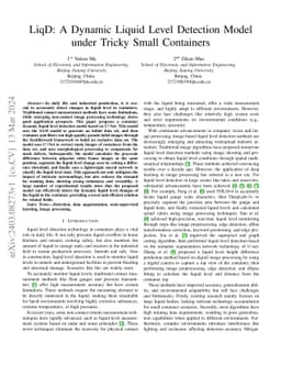 LiqD: A Dynamic Liquid Level Detection Model under Tricky Small
  Containers