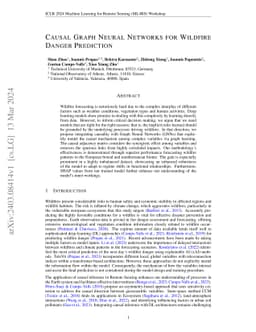 Causal Graph Neural Networks for Wildfire Danger Prediction
