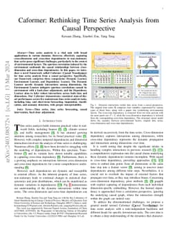 Caformer: Rethinking Time Series Analysis from Causal Perspective