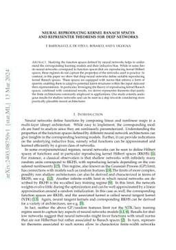 Neural reproducing kernel Banach spaces and representer theorems for
  deep networks