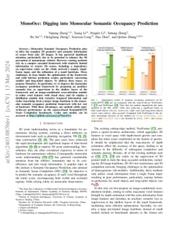 MonoOcc: Digging into Monocular Semantic Occupancy Prediction