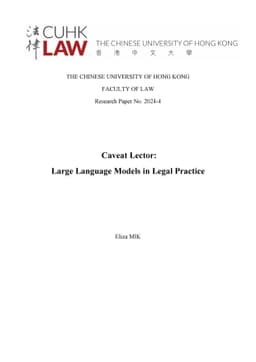 Caveat Lector: Large Language Models in Legal Practice