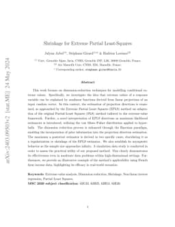 Shrinkage for Extreme Partial Least-Squares