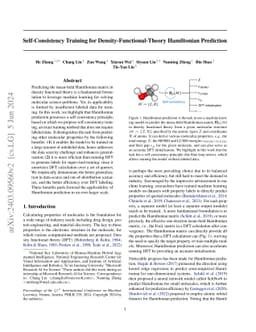 Self-Consistency Training for Density-Functional-Theory Hamiltonian
  Prediction