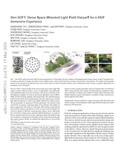Den-SOFT: Dense Space-Oriented Light Field DataseT for 6-DOF Immersive
  Experience