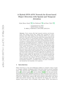 Efficient Event-Based Object Detection: A Hybrid Neural Network with Spatial and Temporal Attention