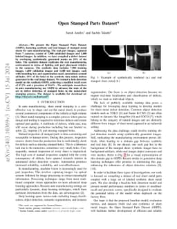 Open Stamped Parts Dataset