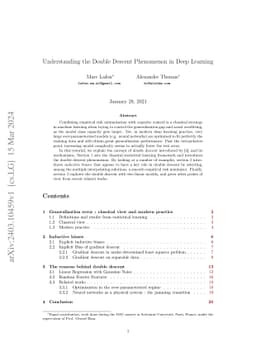 Understanding the Double Descent Phenomenon in Deep Learning