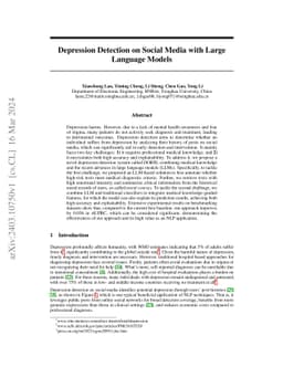 Depression Detection on Social Media with Large Language Models
