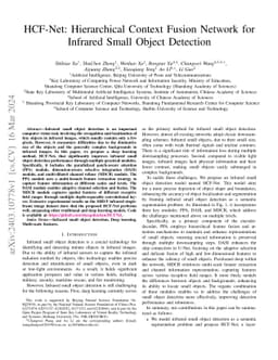 HCF-Net: Hierarchical Context Fusion Network for Infrared Small Object
  Detection