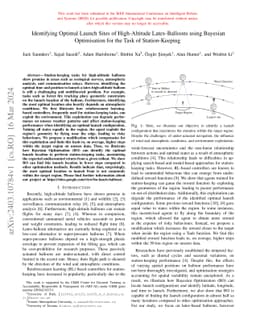 Identifying Optimal Launch Sites of High-Altitude Latex-Balloons using
  Bayesian Optimisation for the Task of Station-Keeping