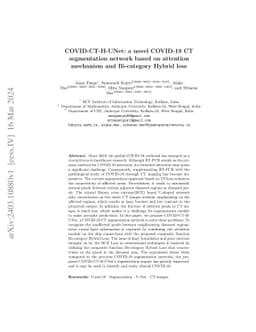COVID-CT-H-UNet: a novel COVID-19 CT segmentation network based on
  attention mechanism and Bi-category Hybrid loss