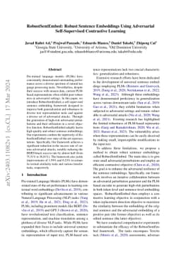 RobustSentEmbed: Robust Sentence Embeddings Using Adversarial
  Self-Supervised Contrastive Learning
